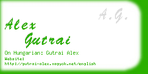 alex gutrai business card